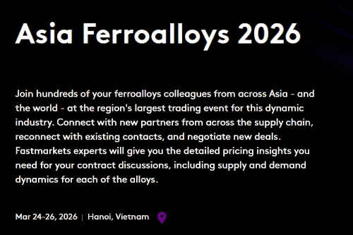 2026 Fastmarkets 亞洲鐵合金會議邀請